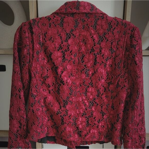 NWT❤️WHBM Lace Moto Jacket size M - Picture 15 of 15